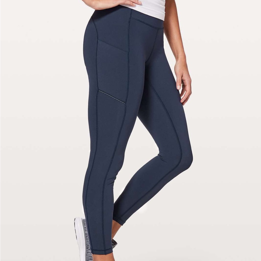 Lululemon Speed Up Tight Leggings Full-On Luxtreme 28" True Navy Size 6 - Picture 5 of 5